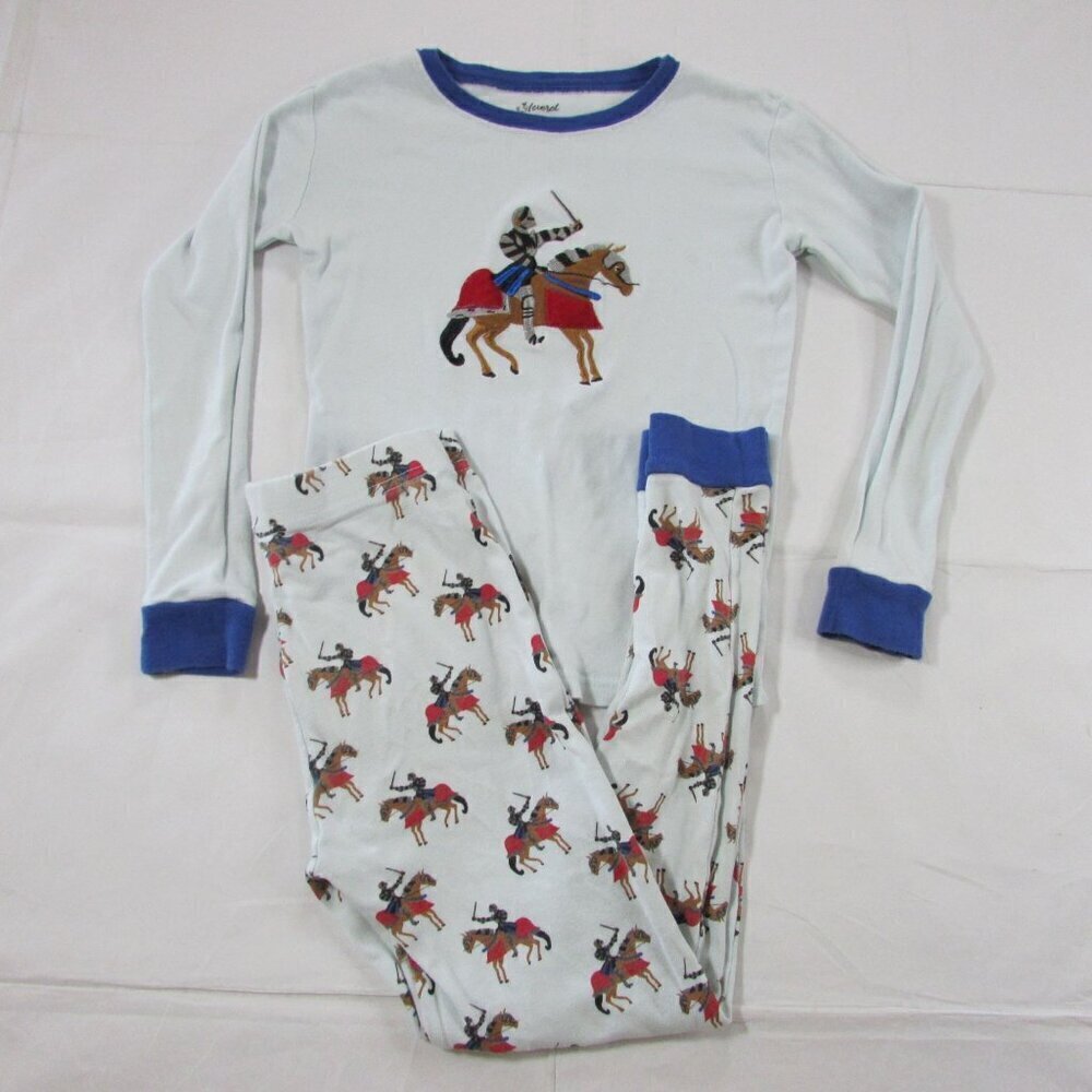 Leveret Boy's Size 10 Knight Horse 2 Piece PJ Pajama Sleepwear Set